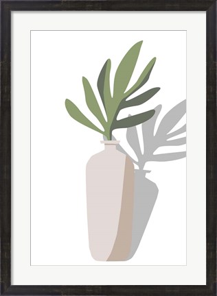 Framed Vase &amp; Stem VI Print
