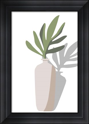 Framed Vase &amp; Stem VI Print