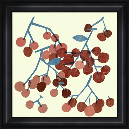 Framed Sweet Cherries I Print