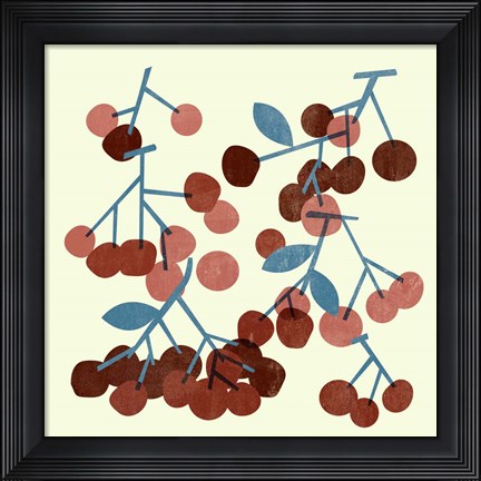 Framed Sweet Cherries II Print