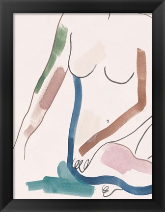 Framed Seated Female Figure IV Print