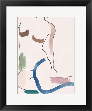 Framed Seated Female Figure V Print