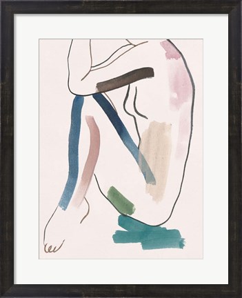 Framed Seated Female Figure VI Print