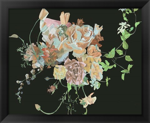 Framed Blooming in the Dark II Print