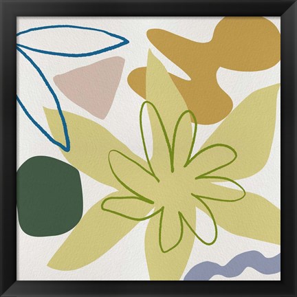 Framed Flower Petals I Print