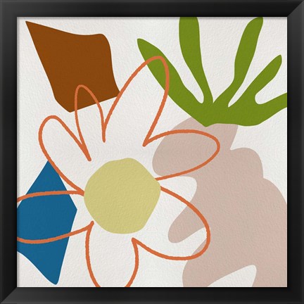 Framed Flower Petals VI Print