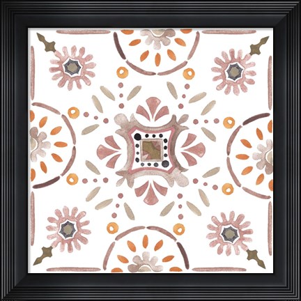 Framed Summertime Ceramic IV Print