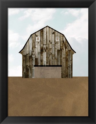 Framed Barn&#39;s Portrait I Print