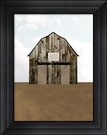 Framed Barn&#39;s Portrait IV Print
