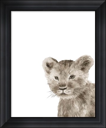Framed Safari Animal Portraits I Print