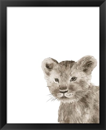 Framed Safari Animal Portraits I Print