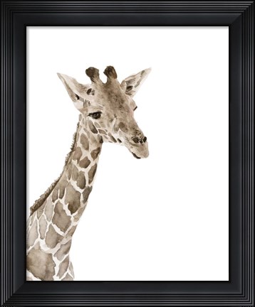 Framed Safari Animal Portraits II Print