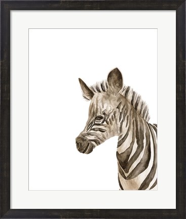 Framed Safari Animal Portraits IV Print