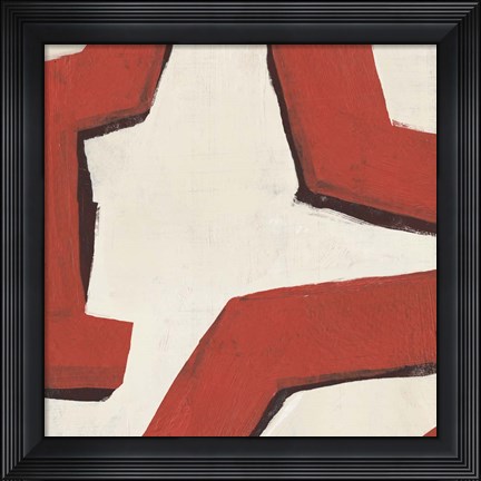Framed Red Thread I Print