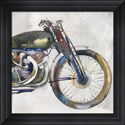 Framed Moto Metal II Print