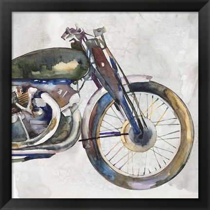 Framed Moto Metal II Print