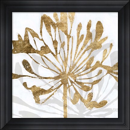 Framed Golden Gilt Bloom II Print