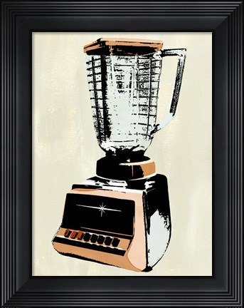 Framed Retro Kitchen Appliance I Print