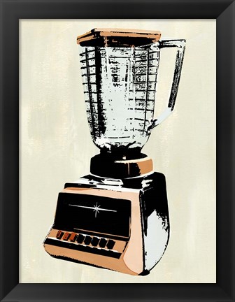 Framed Retro Kitchen Appliance I Print