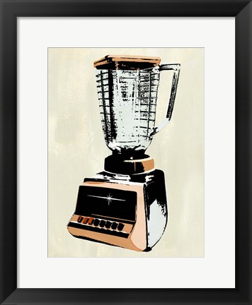 Framed Retro Kitchen Appliance I Print