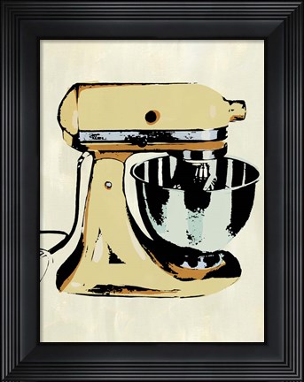 Framed Retro Kitchen Appliance IV Print