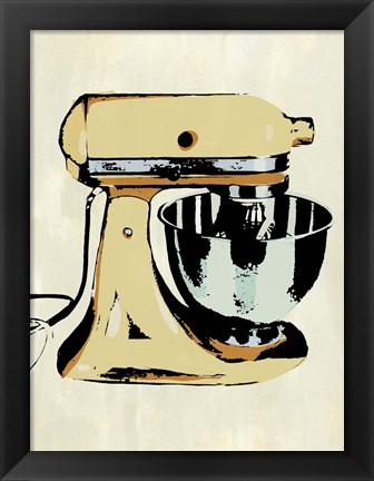 Framed Retro Kitchen Appliance IV Print