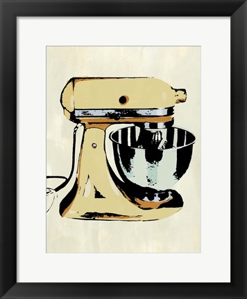 Framed Retro Kitchen Appliance IV Print