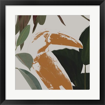 Framed Graphic Tropical Bird III Print