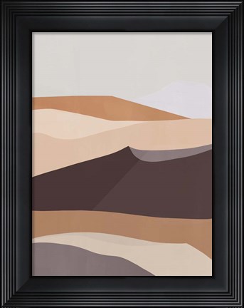 Framed Desert Dunes III Print