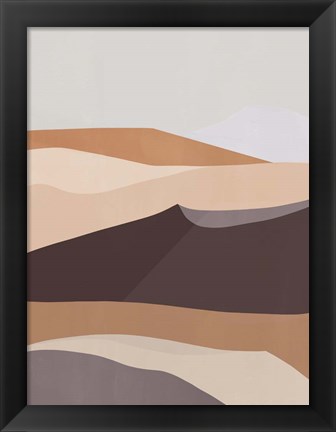 Framed Desert Dunes III Print