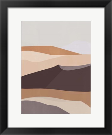 Framed Desert Dunes III Print