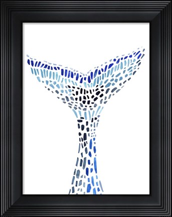 Framed Mosaic Tail I Print