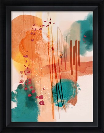 Framed Sunset Moon 01 Print