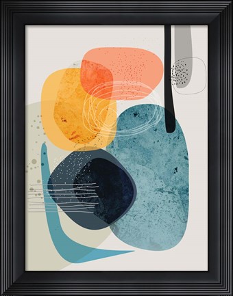 Framed Tangled Rocks Print