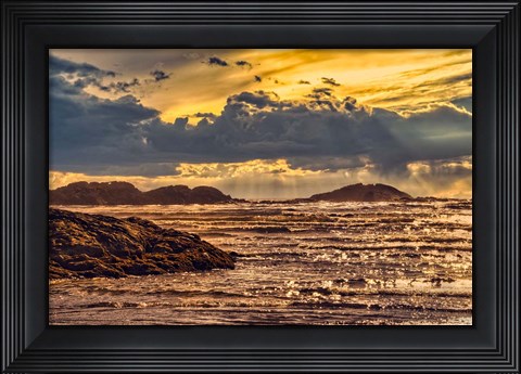 Framed Golden Sky Sunset Print