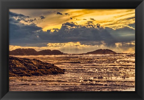 Framed Golden Sky Sunset Print