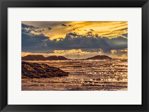 Framed Golden Sky Sunset Print