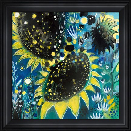 Framed Sunflower Kisses Print
