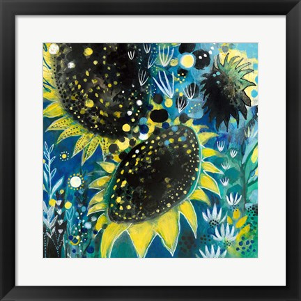 Framed Sunflower Kisses Print