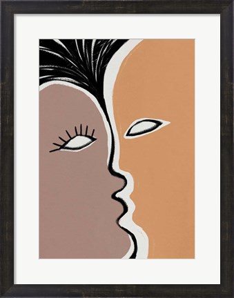 Framed Face to Face 2 Print