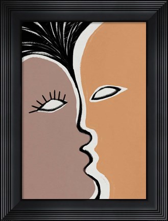 Framed Face to Face 2 Print
