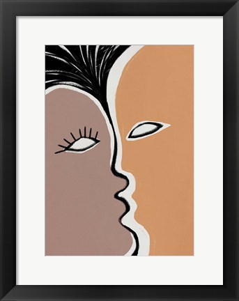 Framed Face to Face 2 Print