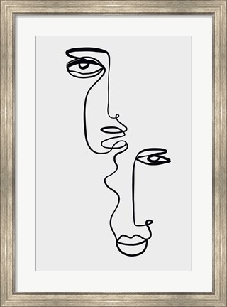 Framed Faces 2 Print