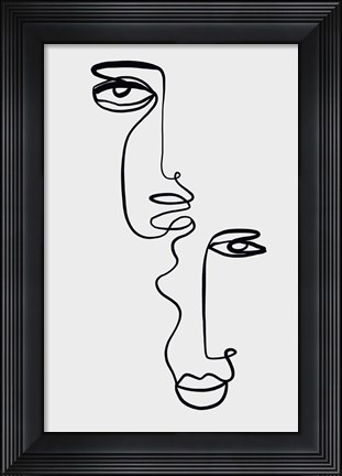 Framed Faces 2 Print