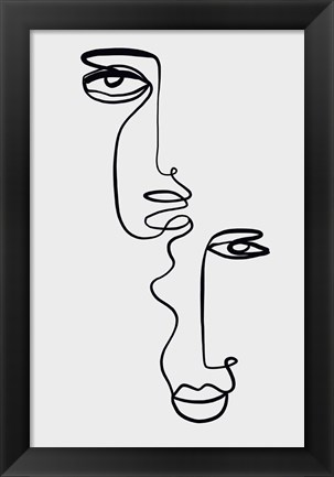 Framed Faces 2 Print