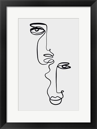 Framed Faces 2 Print