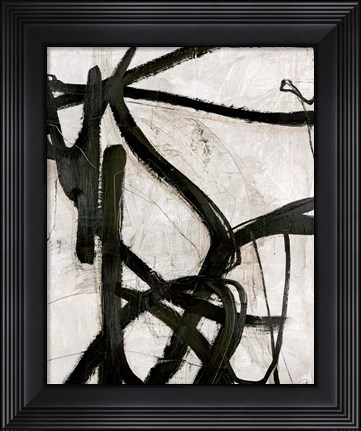 Framed Graphical Lines 5 Print