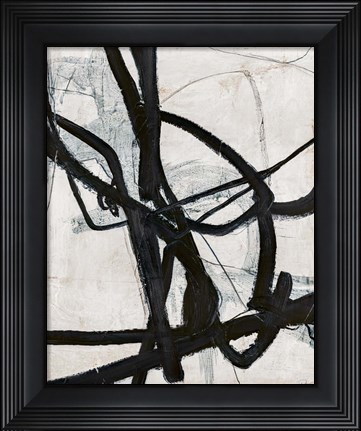 Framed Graphical Lines 6 Print