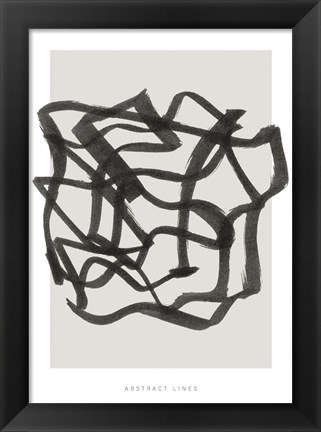 Framed Lines 1 Print