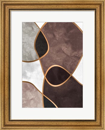 Framed Velvet Shapes 3 Print